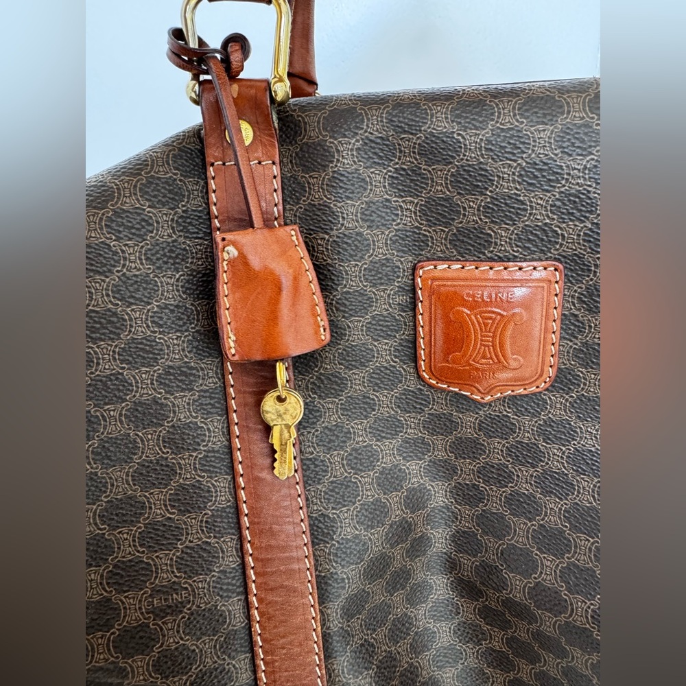 Celine vintage Dark Brown Monogram Duffel Bag - Picture 2 of 15